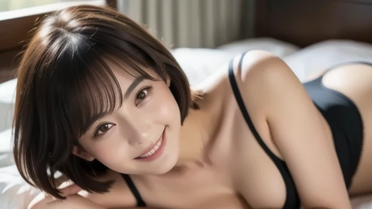 Sexy lingerie、Lots of candles、On the bed、