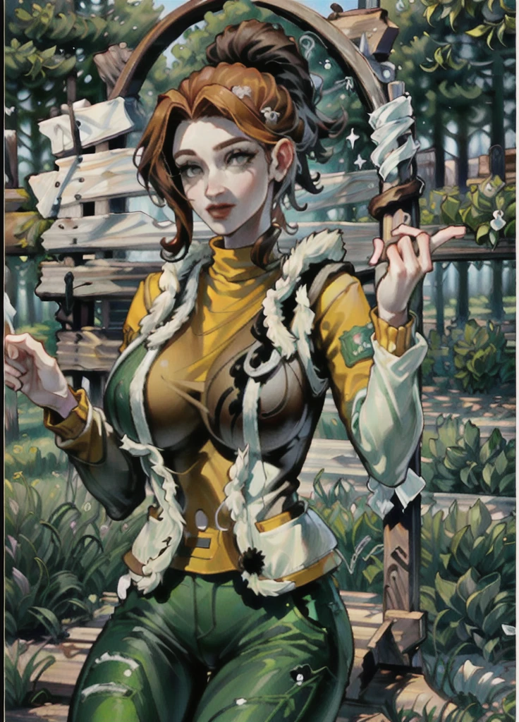 (masterpiece, 8k, 4k, extremely detailed, best quality, absurdres, anime style, strong lineart:1.4) nice hands, perfect hands, 1girl, mature, milf, (huge tits:1.3),<lora:more_details:1> ThiefFFT, short hair, blonde hair, bandana, green shirt, belt, brown shorts, gloves, boots, cleavage, <lora:FinalFantasy_FemaleThief:0.8> in a dark cellar storeroom, opening a crate, stealing, looting, thieving, bandit