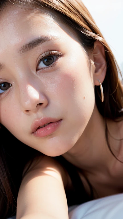 (1girl:1.3), Solo, Body parts__, Official art, Unified 8k wallpaper, Super detailed, beautiful and beautiful, beautiful, masterpiece, best quality, original, masterpiece, super fine photo, best quality, super high resolution, realistic realism, sunlight, ((full body portrait)), amazing beauty, ((dynamic pose)), delicate body, vibrant eyes, ((from the front)), She ((Is Naked)), ((detailed face)), messy, gorgeous, milky white, highly detailed skin, realistic skin details, visible pores, 8k uhd, DSLR, high quality, film grain, fair skin, photo realism