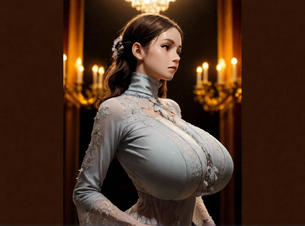 (ultra-detailed,highres:1.2),Ethereal Bohemian, Woman with large breast,intricate details,ornate,detailed illustration,William Morris style,trending on artstation,medium:octane render