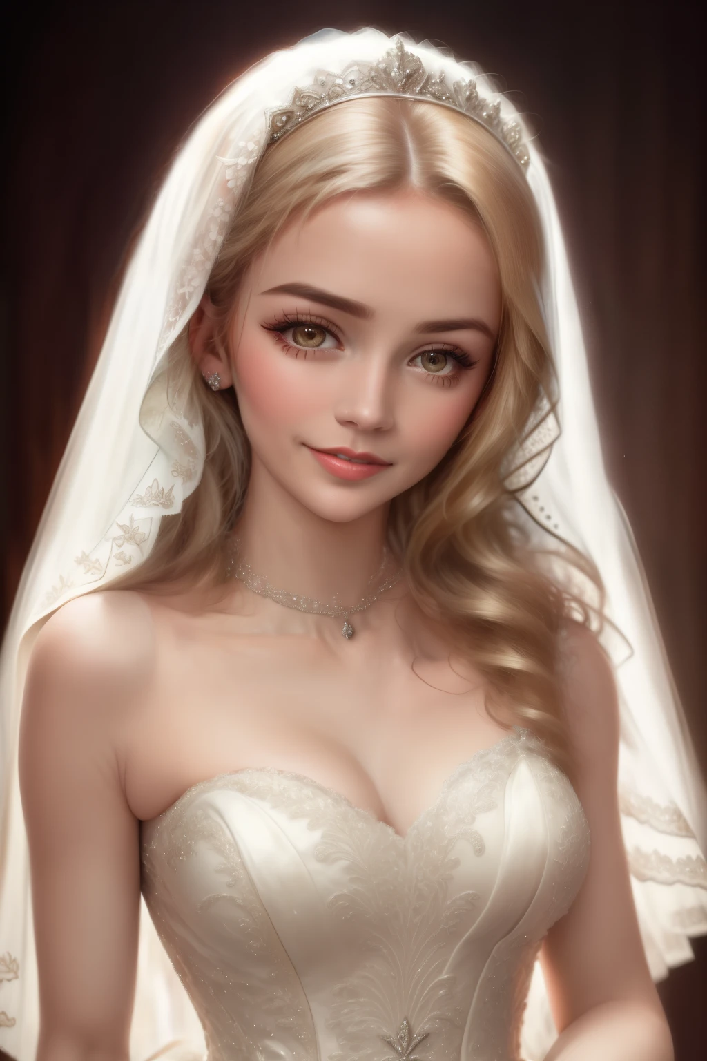 anna of arendelle，Smile Expression，largeeyes，8k