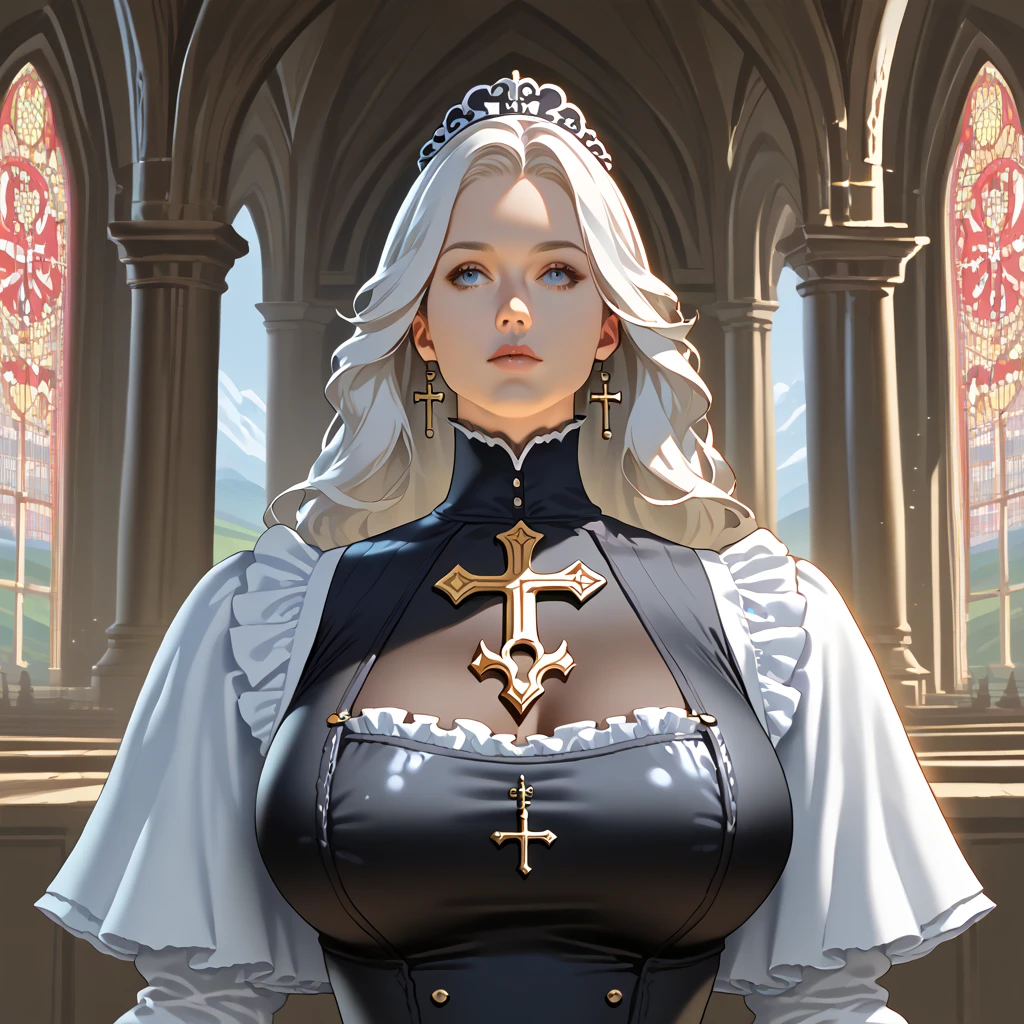 uma pintura de uma mulher com uma coroa e outras pessoas ao seu redor, queen of heaven, Virgem Maria, catholic religious art, Directed by: Eugeniusz Zak, Retrato da Virgem Maria, Holy, Directed by: Antonio de la Gandara, Directed by: Cristofano Allori, Directed by: Roman Bezpalkiv, obra-prima', imagens sagradas, majestosa mulher de santo, arte sacra, Catholic