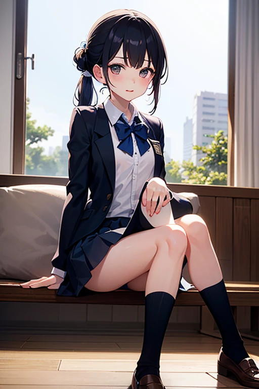 ((masterpiece, highest quality, High resolution, 超High resolution, Pixel Perfect, Written boundary depth, 4K, RTTX 10.0, Human Development Report))), 1 girl, single, alone, beauty、View the whole body、 ((Long Hair, Short Liuhai, Reddish brown hair)), ((blue eyes, Beautiful eyelashes, Realistic eyes)), ((Detailed face, blush:1.2)), ((Smooth texture:0.75, Vibrant质感:0.65, Vibrant:1.1, Anime CG Style)), Medium chest, Perfect body, smile, attractive way to sit, Brewing tea in a teapot, (The wind makes my hair flutter,Exposing shoulders、Expose your breasts、black tights) , It snows heavily at night、(((Showing panties:1.3)))、((((M-shaped legs:1.4))))
、first class, masterpiece, High resolution, (Head to toe full body diagram), front, frontやや下からの構図, Symmetric, 18 year old tall girl, alone, (Head to toe), (Small breasts), Unkempt brown hair, bangs, ((black tights)),( (Black Pantyhose)),(White luxury lingerie), (Sit with your legs apart), (Crouching pose), (A composition showing white panties), (Her legs were spread、I see your white pants.), (I was made to sit on the floor with my legs spread...), ((((M-shaped legs)))), Thin legs, A very beautiful and tall 18 year old girl, (No shoes), blush, Shy big eyes, looking at the camera, (((Blazer uniform, Checkered Pleated Skirt)))、Sit across from me、((Vulgarity)),