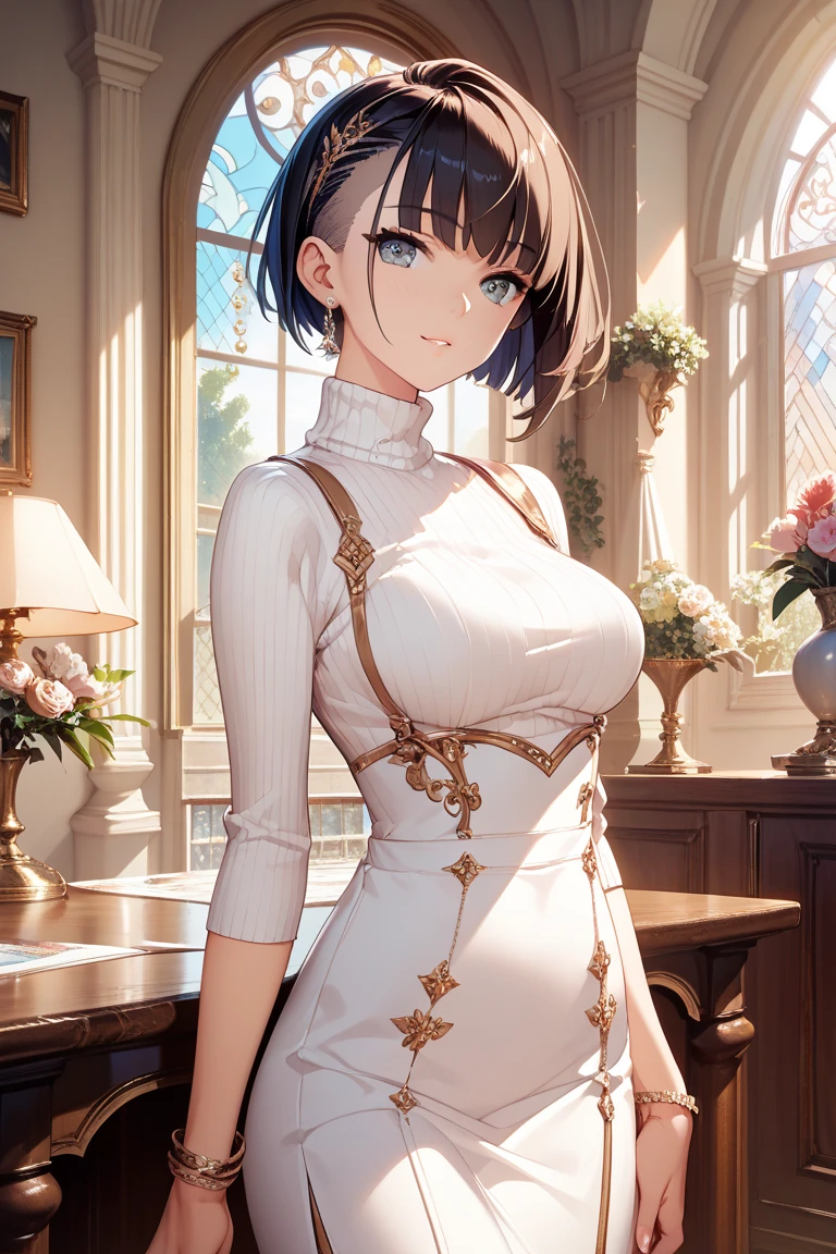 ((highest quality)),(ultra high resolution),(Super detailed),(detailed description),((best CG)),(best work of art),super precision art, great drawing art,(Art with precise details:1.5), (1 man: 1.5) cute and feminine looking young man, femboy, silky smooth back length brown hair, soft and cute facial features, slender dainty body, slim waist, small curves, small perky butt, silky smooth legs, very short height of 5ft 5,plain tee shirt and baggy pants, an overall cute femboy