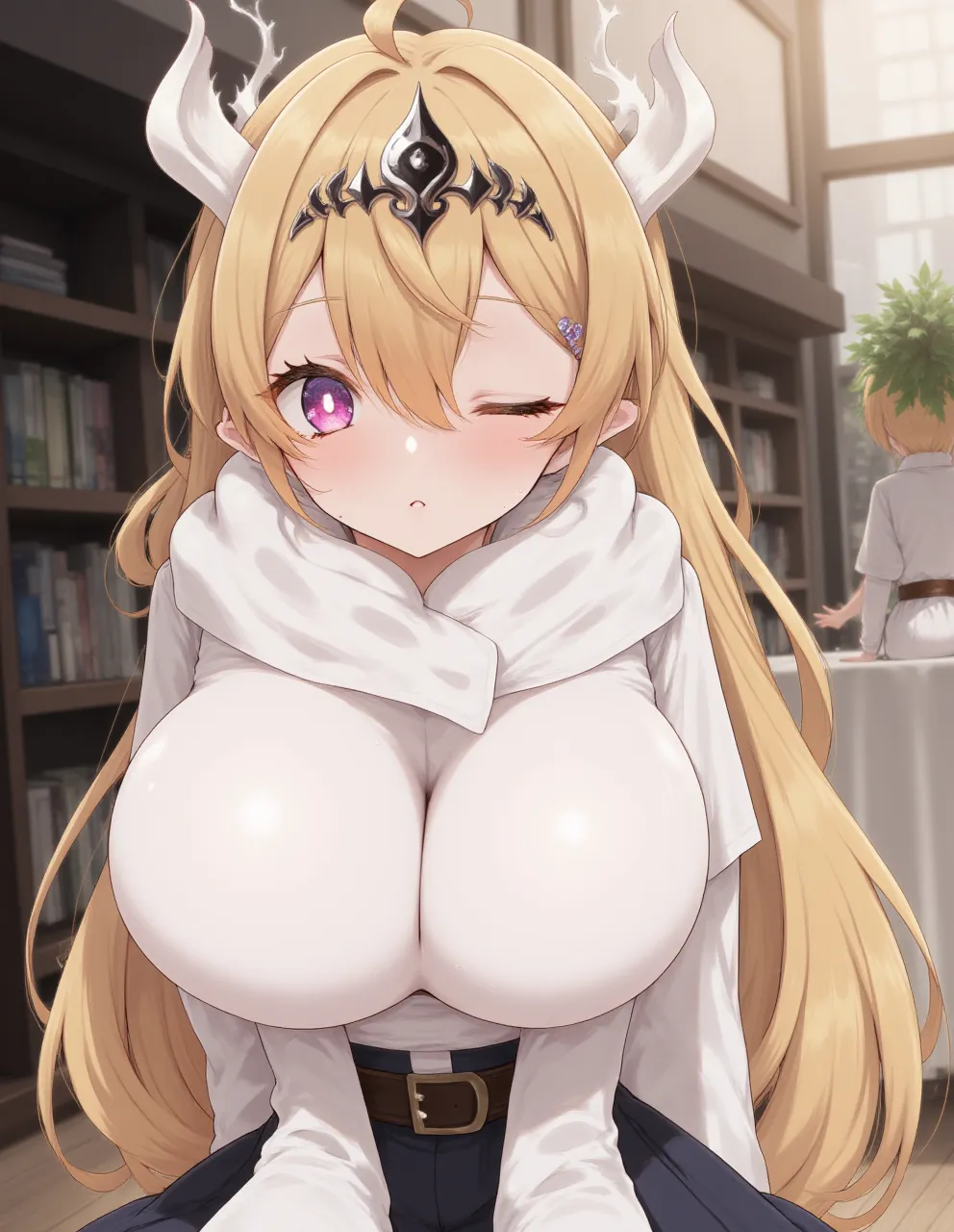 Tohru big tit busty ((mejor calidad, 8K, obra maestra: 1.3)), cuerpo completo, nude