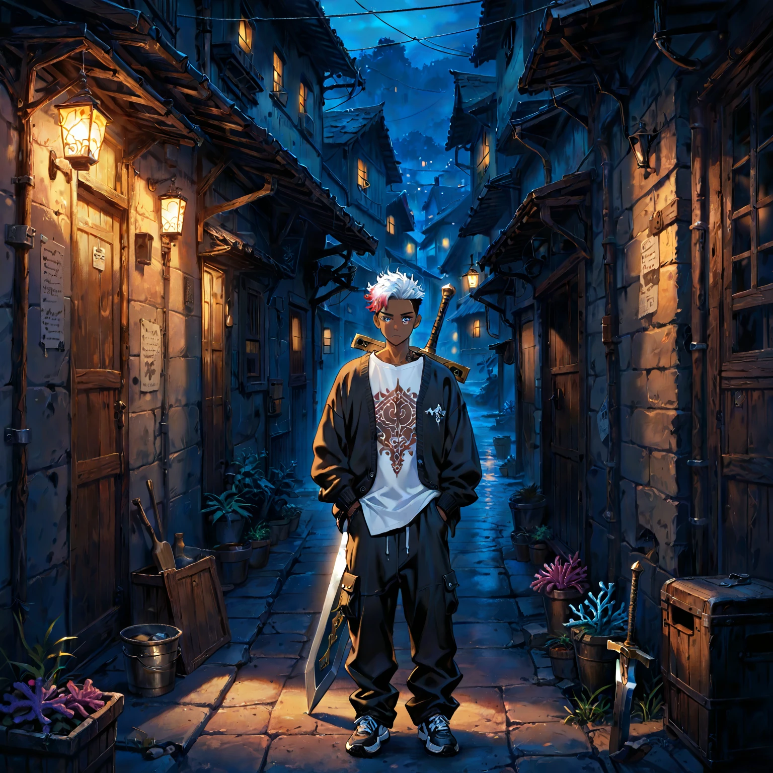 Jujutsu Kaisen Gojo Satoru , white hair