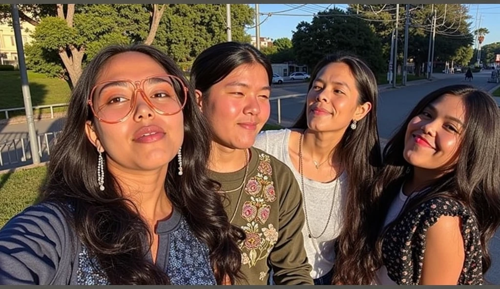 three women sitting on a couch peace signs with their hands, photo taken in 2 0 2 0, profile pic, very very low quality picture, low quality grainy, low quality photo, very grainy, taken in 2 0 2 0, annoying sister vibes, peace sign, low quality photograph, older sister vibes, grainy low quality, childhood friend vibes, threesome, Big , huge , no clothes, sexy, cute, wide hips, thick thighs, pear-shaped body, minimal clothes, thick, bbw, chubby stomach, thick nipples, nipple piercings, large areola, hard nipples, piercing through shirt, nipples hard through shirt, chubby stomach showing, tummy spilling over the side, muffin top, the girls are sexy, large areola showing