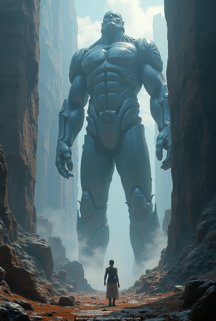 a highly detailed matte painting of a man on a hill watching a giant alien monster, by makoto shinkai, by artgerm, by wlop, by greg rutkowski, volumetric lighting, octane render, 4k resolution, trending on artstation, masterpiece