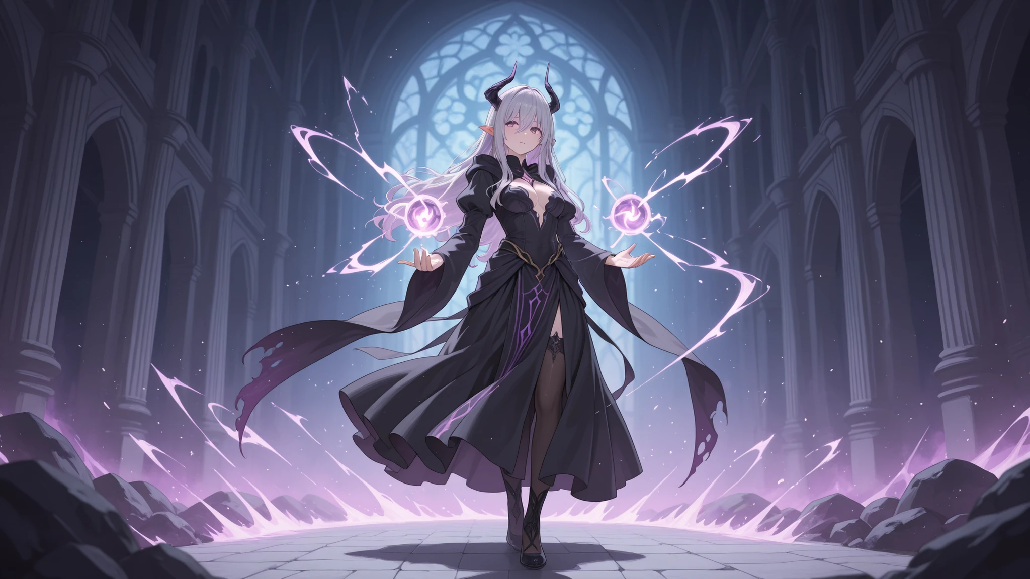 Sorcer casting an powerful spell