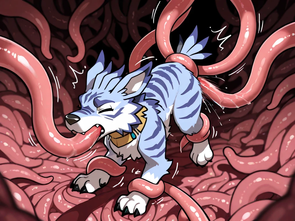 Raya and the Last Dragon Sisu, blue eyes, adorable, cute pose, backyard, ((((hyper tentacle, balls, big tentacle anal, large insertion, tentacle oviposition, rear view, on all fours, feces covered tentacle egg, stretched anus, solo))))