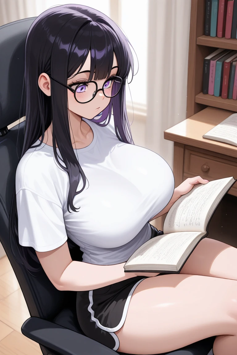 Sexy Librarian、Reading at her desk、at the library、Colossal tits、cleavage of the breast、Perfect Hands Perfect Fingers Perfect Chest Perfect Fit Perfect Body Perfect Face Perfect Image Realism Detailed Background Detailed Outfit Micro Bikini、Unbuttoned shirt、Lewd librarian、Hyper-Realism、Photorealsitic、Unreal Engine、3DCG、octan render、8K maximum resolution very detailed、sweater dress、Professional librarian、Chest about to burst from her clothes、yawns