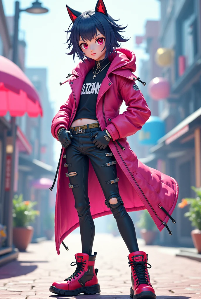 Anime doesn't wear big target clothes