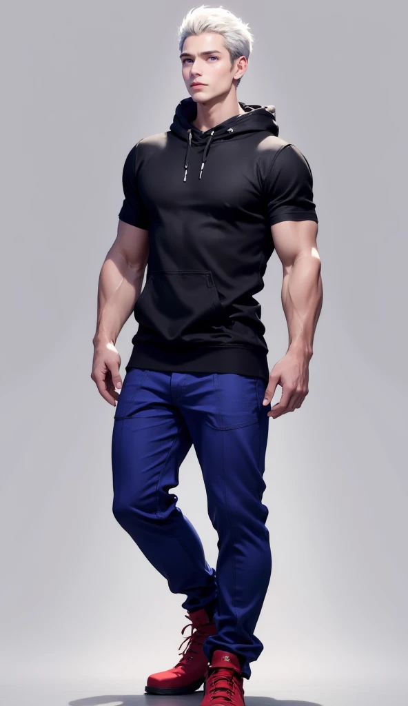 A man in Indian LUX VENUS undervest and LUX Classio black underwear make full body photograph black underwear