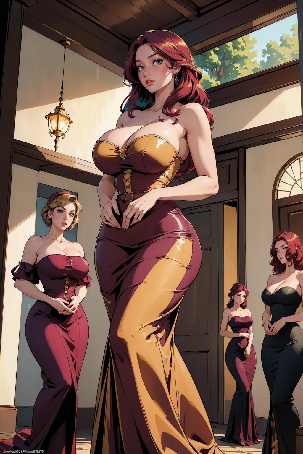 Irish woman, milf, mature, curly hair,black hair, high cheekbones, glossy lipstick, pouting, pouting lips, white pale skin, tall, curvaceous, small waist, big hips, hip dips, large breasts, big breasts, sagging breasts, looking at viewer, Best quality, 8k, Masterpiece, realistic, photorealistic, (gigantic breasts:1.2),wearing beautiful embroidery and jeweled ruffled gorgeous princess ballgown with voluminous full length hoop skirt,
princess in a beautiful embroidery and jeweled rococo princess ballgown with voluminous full length hoop skirt,super detailed gorgeous princess ballgown with voluminous full length hoop skirt,jeweled Gorgeous rococo princess ballgown with long train,jeweled Gorgeous rococo princess ballgown with long train,gorgeous rococo princess ballgown with beautiful embroidery and jeweled, detailed eyes, brown eyes, lime dress