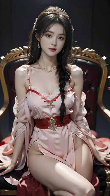 Song Yi, Masterpiece, Full Body Portrait, Wedding Dress, Sexy Redhead, Sexy Red Lips, Fake Face, Bikini, (Big Boobs), Cleavage, Thin Waist, Big As, Spice Girls, Realistic Pictures, DSLR Camera, Detailed Expression, Ultra Realistic, Pose Against the Camera, Professional Model, DSLR Camera, Lying in Bed, Spread Your Legs, Bedroom, Midnight