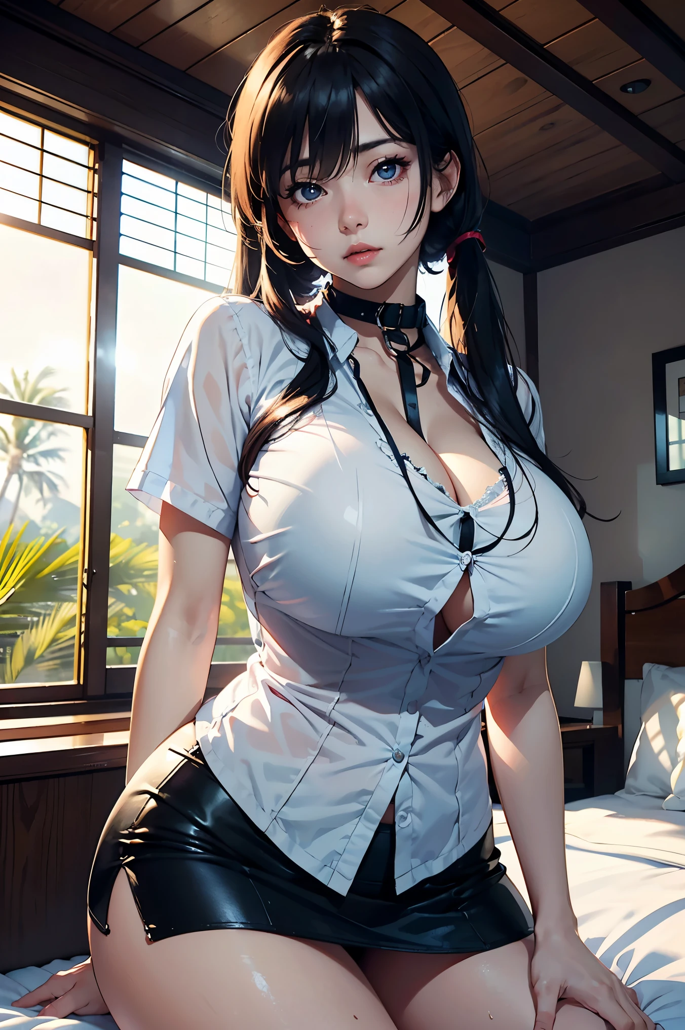 1 female,35 years old,Slim,very big ,Big breasts and thin waist,Long legs, Solitary,(background:,Cherry blossom forest,Rainforest)running, She has short black hair,Front view, twisted braid cloudy sky,(((masterpiece),(Very detailed CG unified 8K wallpaper),best quality,Light,详细background,Beautiful and delicate eyes,Smart pupils,black eyes,Snow-white skin,Red lips(very delicate and beautiful),(Beautiful and detailed description of the eyes),Ultra Detailed,masterpiece,))Facing the camera,high resolution,Ultra Detailed),nude,Streetlight Man,Wear a futuristic mech,White color scheme,Streetlight Man服装
