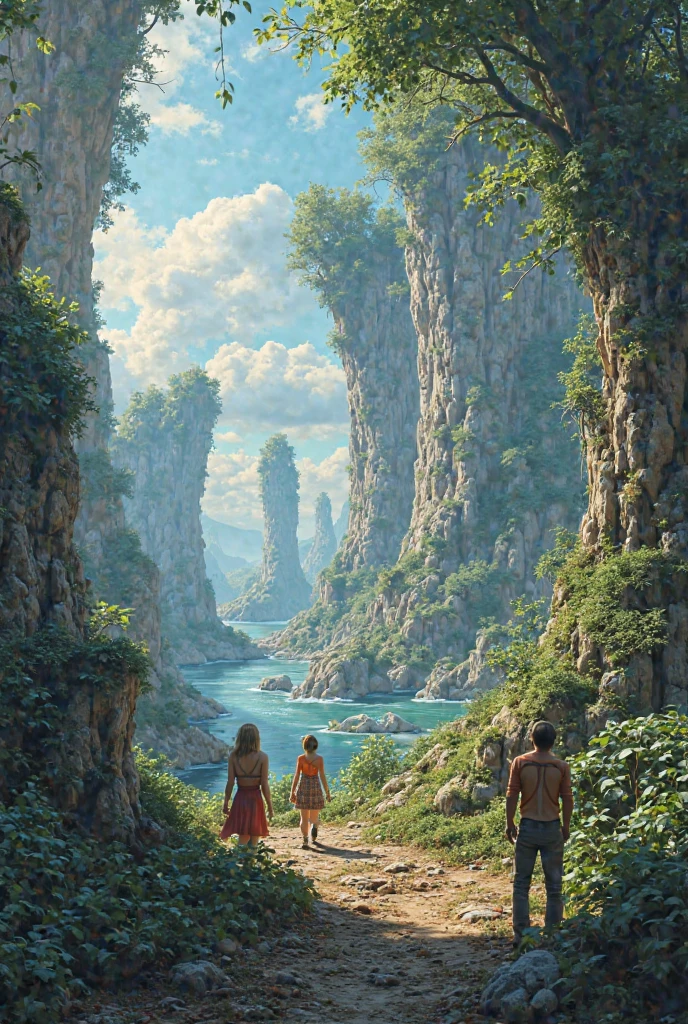 on river with many lotus, there are three small greek woman swim and chill, river, water, lotus, lotus litter flower, plan, tree far away, dramatic sky, dramatic cloud, on a dust field, naked, female greek,female greek god, white hair, hairy torso, fantasy, intricate, elegant, highly detailed, digital painting, artstation, concept art, smooth, sharp focus, illustration, naked