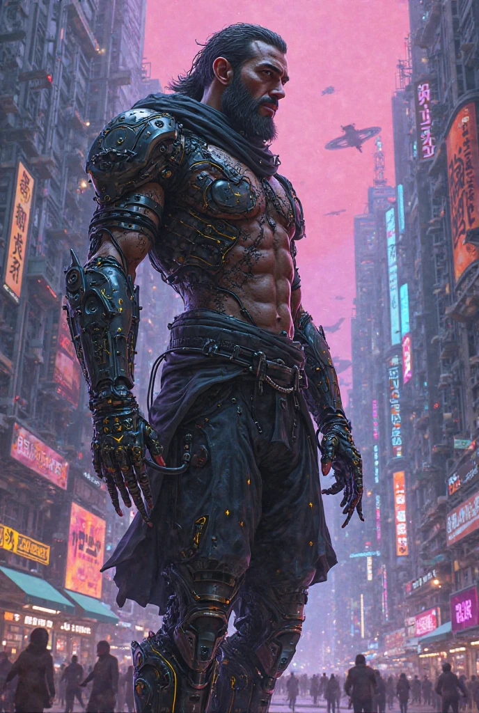 Cyberpunk Mayan Warrior