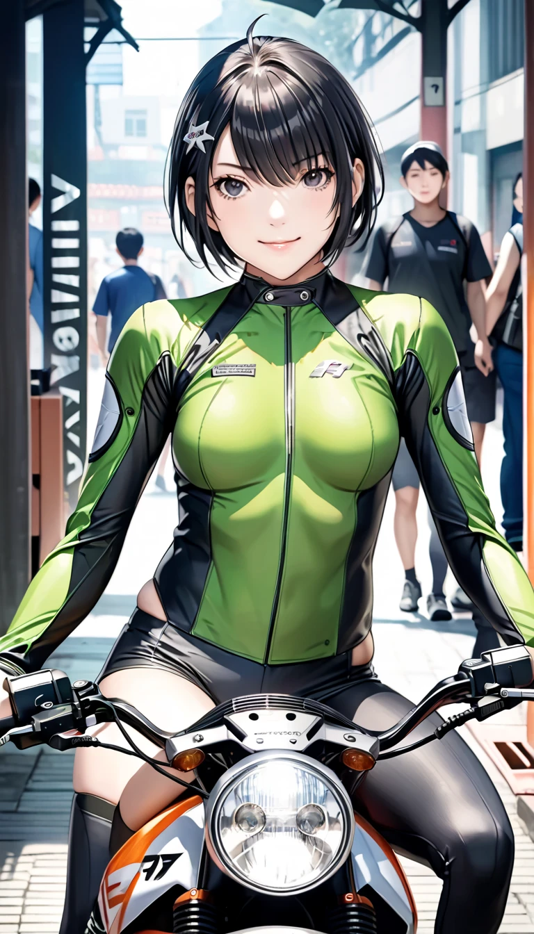 Masterpiece
(woman,The facial expression is accurate,Anime style face,greenish blue eyes )
Group
((((Riding a bicycle)))
((((The location is a mountain on a bicycle path.))))
((((womanは自転車操車))))
8k((((Bicycle clothes))))
8k(((((Wet with sweat)))))
((Staring at me))
Emphasize the breasts and draw the body
((Wiping sweat off with the clothes you're wearing))
((Wiping sweat off with the clothes you're wearing))
((Wiping sweat off with the clothes you're wearing))