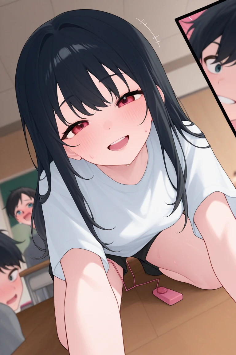 (,Lying down :1.2) , Couple Focus , (smile:0.7), Stand next to each other , Upper Body,Please reconsider, (naked:1.3), にやにやのsmile, (High color saturation:1.0), (Very detailedな肌), (Highest quality:1.0), (Ultra-high resolution:1.0) ,(Realistic:1.0), (Very detailed:1.0), (8K, RAW Photos:1.1)、(Wearing a collar:1.5)、Open your mouth、Anna Yamada、(Small breasts:1.9)、Masturbating、(Short stature:1.5),shaved pussy,On the bed,Ecstasy、Climax、Multiple Girls,(Cowgirl、Having sex:1.5),heart in eye, Surrealism, 8K, super detail, award winning, best quality, anatomically correct、(Tan Lines:1.5)