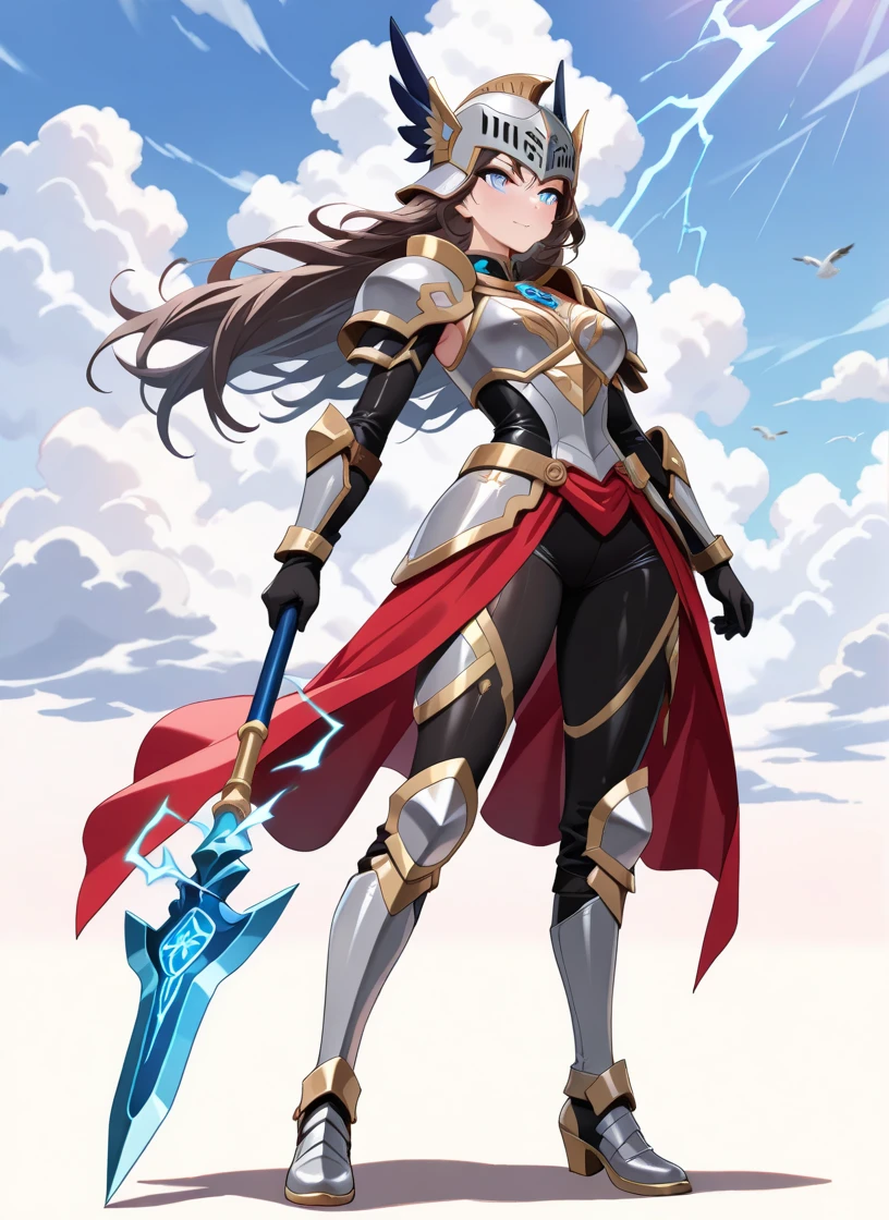 18 years old woman,long straight brown hair ,lightbrown eyes,Caucasian skin,and with 1,60 tall,with crystal powers and warrior clothes that demonstrate that her power is crystallization