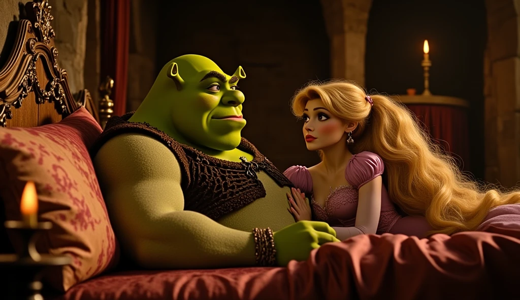 (Nswf), Princess Peach in a kneeling pose sucks a pennis of orc, (oral rape:1.4), (oral sex:1.3), (suck dick), sexual violence, rape of mouth, coercion to oral sex, torn panties