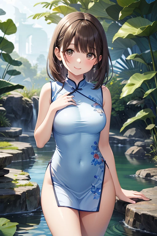 pool side,(random Active pose),embroidered rash guard,(Thin type:1.8),(large breasts:1.5),(random hairstyle),(Highest image quality,(8k),ultra-realistic,best quality, high quality, high definition, high quality texture,high detail,beautiful detailed,fine detailed,extremely detailed cg,detailed texture,a realistic representation of the face,masterpiece,Sense of presence)