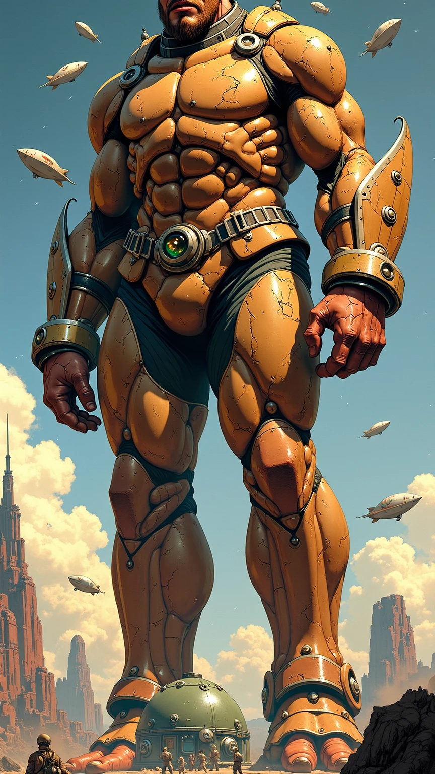 official art, unity 8k wallpaper, ultra detailed, beautiful and aesthetic, masterpiece, best quality,artist norman rockwell, intricate details, (masterpiece, top quality, best quality), detail face, man, buzz cut, mustache, chubby, 1man, astronaut, albino man, tentacles attack grab, naked, pink nipples, thong bulge, floating, towel, dynamic pose, shocked, nsfw, space station , volumetric