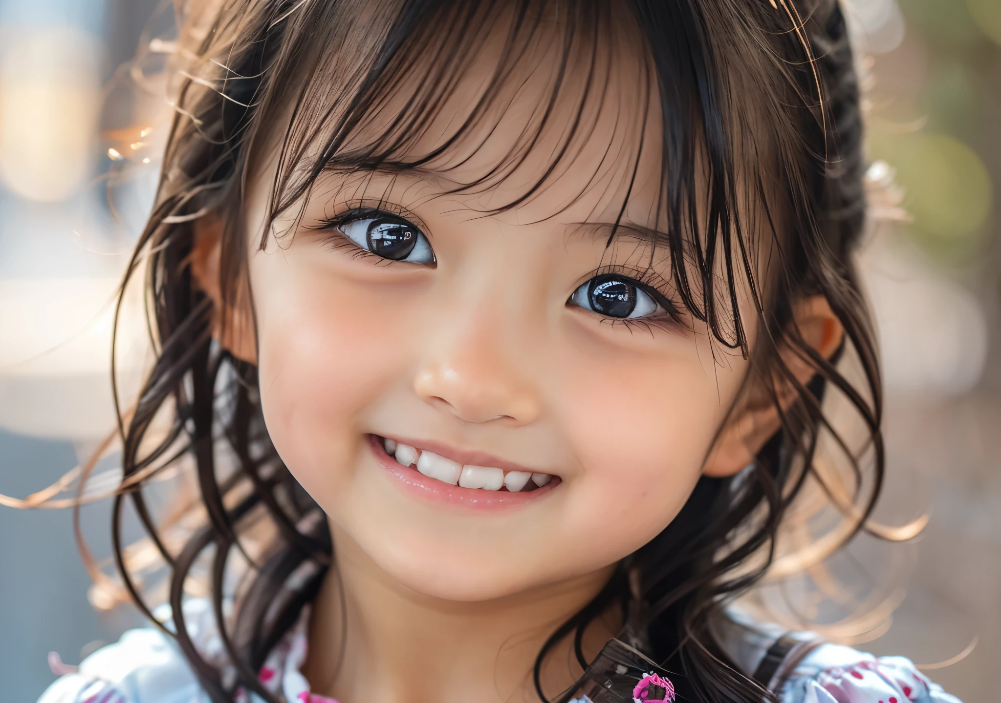 Showing Hannah's most cheerful face as a child