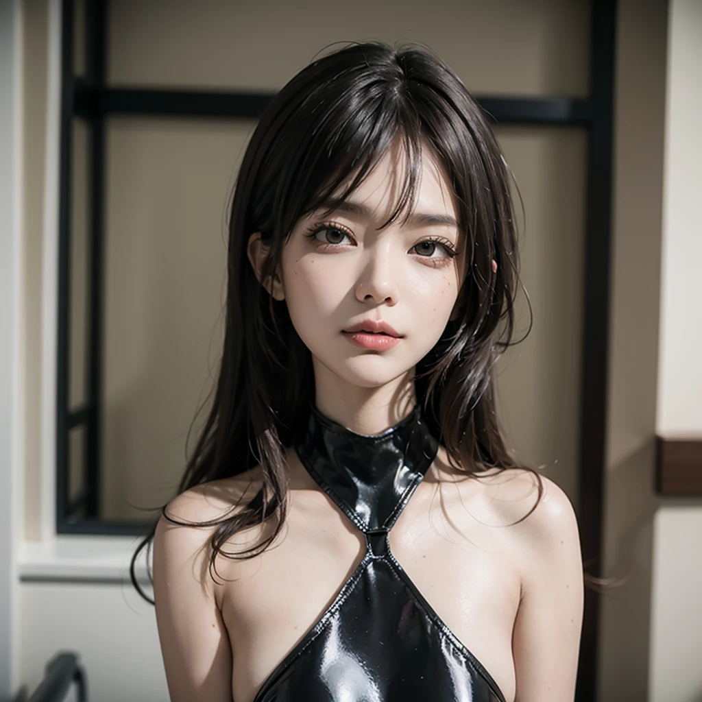 Evangelion, Tight plug suit, beautiful girl, Slender body line, Ultra-detailed, Professional photography techniques, Cinema Lighting, Detailed eyes and face, Highest quality, 8K, masterpiece, RAW Photos, Reality, Gaze at the viewer, blush