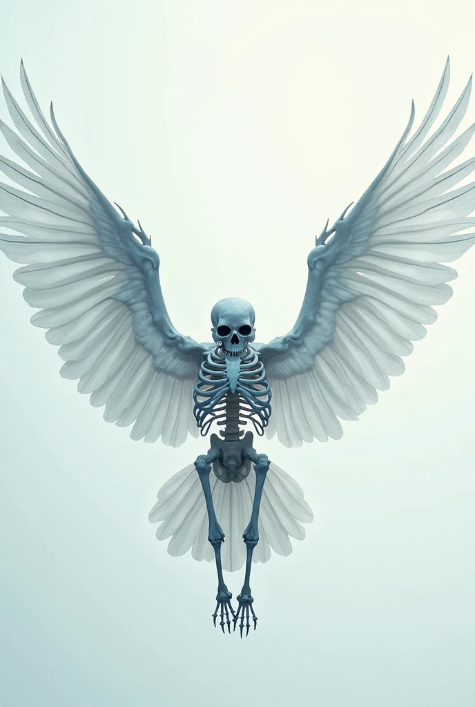 Pirate flag like one piece angel with wings like a skeleton without character remove the background