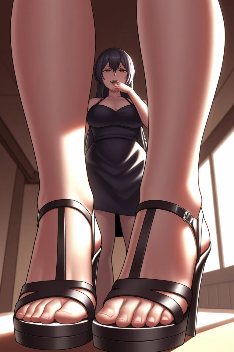 Fubuki from One Punch Man, masterpiece, best quality, 8K, UHD, ultra detailed, sexy pose, full body,beatiful green eyes, beatiful hair, wearing black thight jeans , wearing a tight white short shirt, wearing high heels, sexy leg, sexy, 1 girl, 1 boys, girl black stocking colors, fubuki black stocking colors, girl black high heels colors, fubuki black high heels colors, thick body girl, girl black hair colors, fubuki balck hair colors, pantyhose girl, boys brown hair colors, the boys lick high heels girl, the boys lick high heels fubuki, the boys lick foot girl, the boys lick foot girls, fendom foot slaves, fendom bdsm, girls gaze looking at the camera, fubuki gaze looking at the camera, boys eyes closed, the milf fubuki from one punch man anime, latex suit from fubuki, in room, there was only 1 woman and 1 man in the room, only 1 girl and 1 boys in room, only 1 fubuki and 1 boys in room, latex gloves on fubuki,