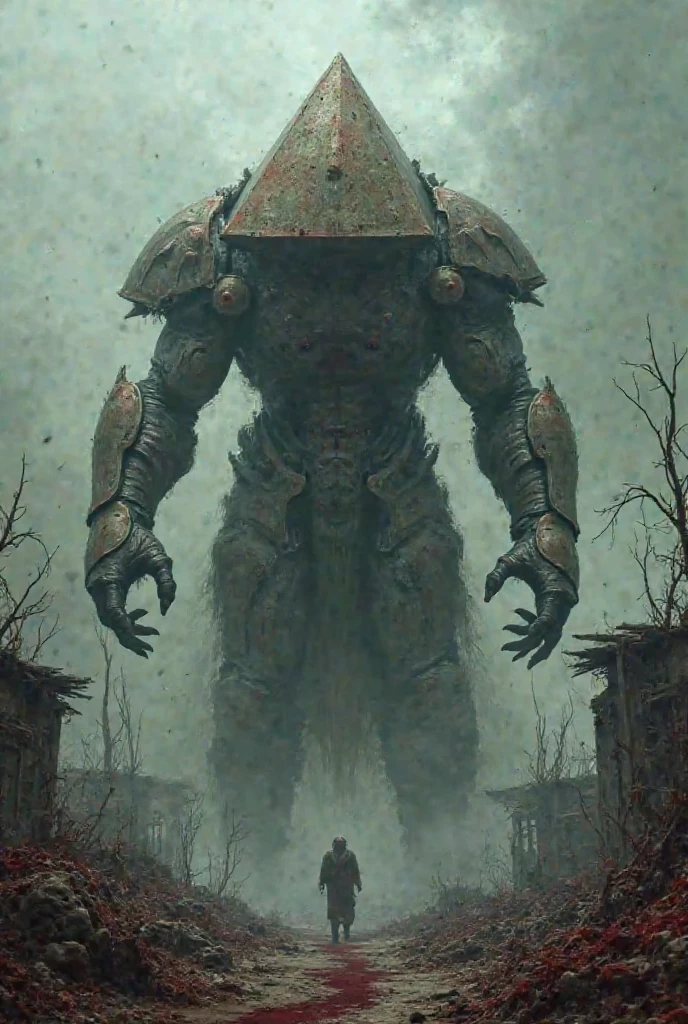 A war machine with three legs, tentacles, lights and a technological soul that kills people with lasers
