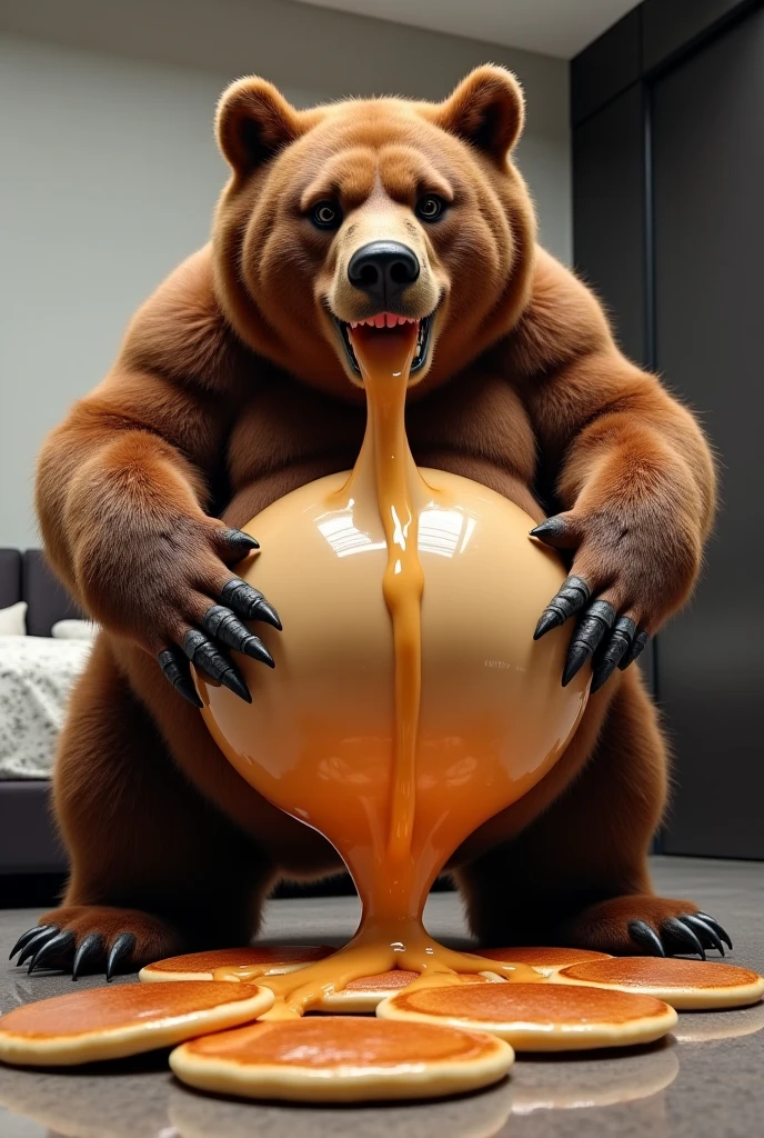(((duo))), ((((((human on feral bear, huge bear pussy, anal, on bed, large insertion, pov, Cowgirl position, excessive urine)))))), (((((bedroom, hyper penis, screaming, closed eyes, excessive urine, bear on top, huge belly inflation, hands on belly))))), masterpiece, high details, high quality, best quality, highres, HD