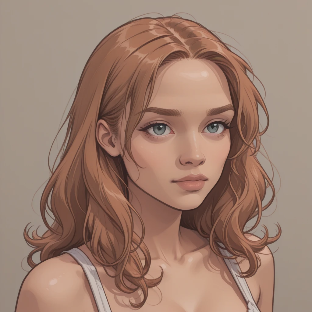 score_9, score_8_up, score_7_up, score_6_up, score_5_up, score_4_up, best aesthetic,high quality, 1girl, shoulder length brown hair, blue eyes, freckles, thin, messy.
