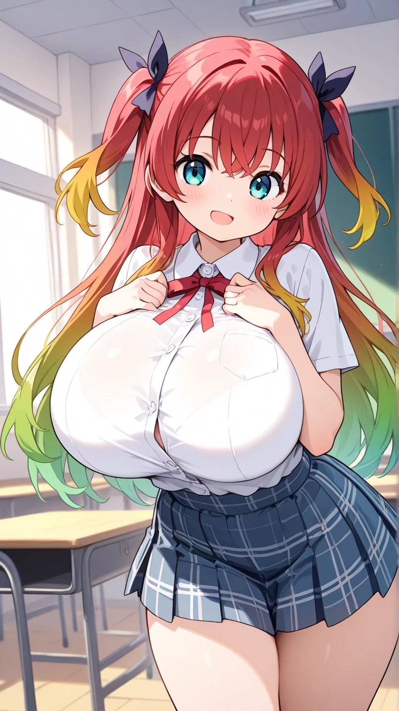 (very big breasts:1.5),(Lingerie high school girl),(Happy sick expression),(long hair),(sex from above),(covered in semen)
