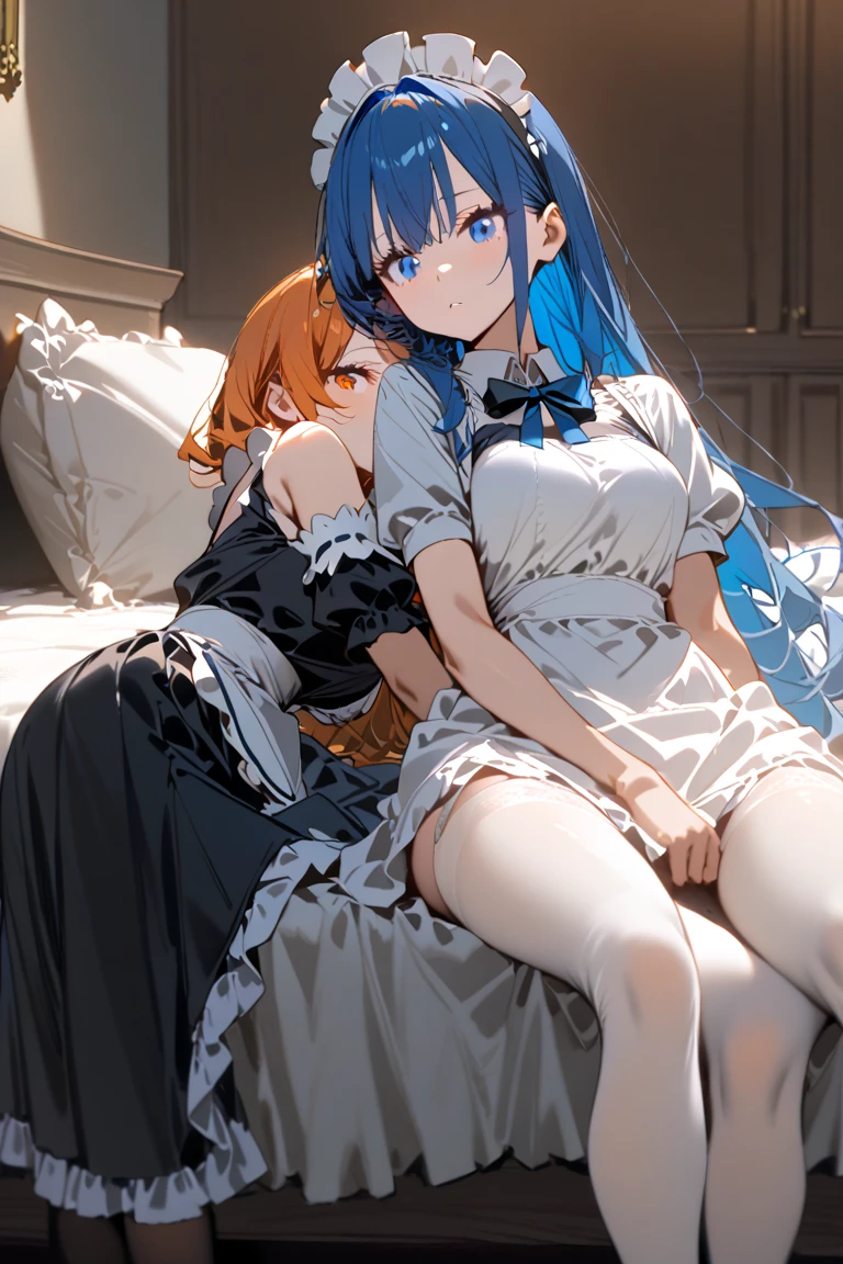 Two girls Eroi Dresses They hug each other and capture one person. breast smothering On a plush bed Lovely room large full breasts I bury my face in my chest and suffocate.