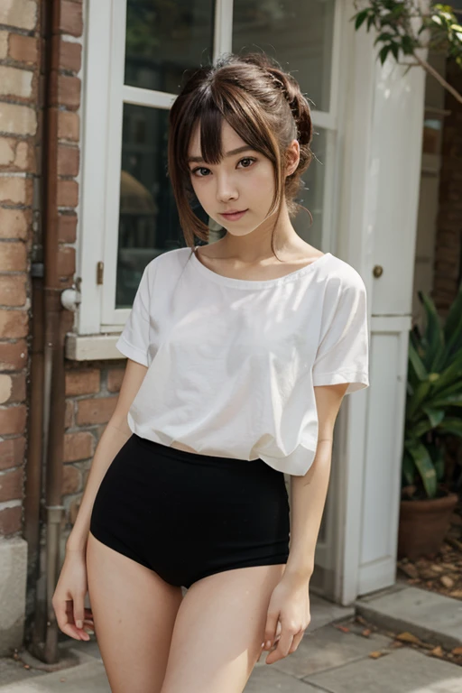 Girl in bloomers