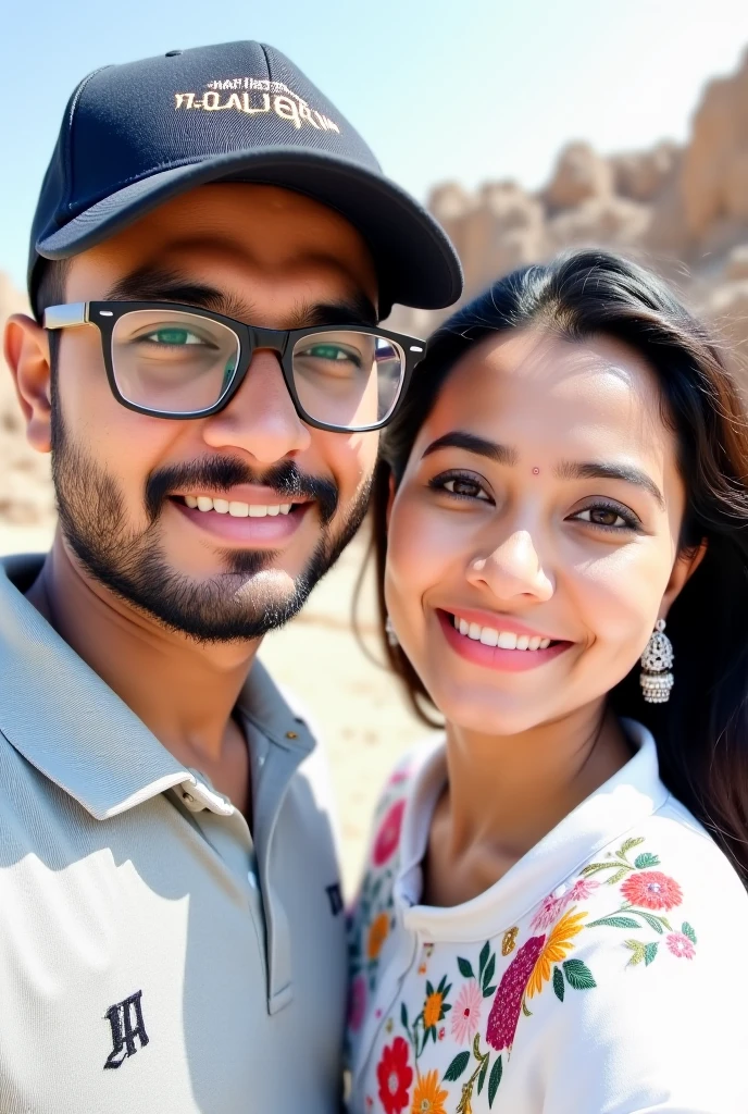 there is a man and woman standing together in front of a building, 8k selfie photograph, shot on nikon z9, taken with sony alpha 9, lovely couple, shot on sony a 7 iii, portrait shot 8 k, couple portrait, photo taken in 2 0 2 0, ghutra and egal, shot on canon eos r 5 , big breast girl