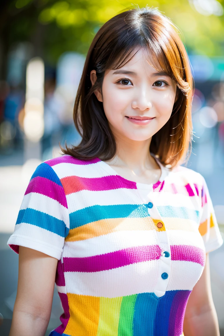  35 year old Japanese woman,Rubbing ,pose, Emoji,real,Details,high resolution,high quality of wavy lines,realistic,portrait,OIL PAINT,natural light,Bokeh, Vivid,Masterpiece,professional