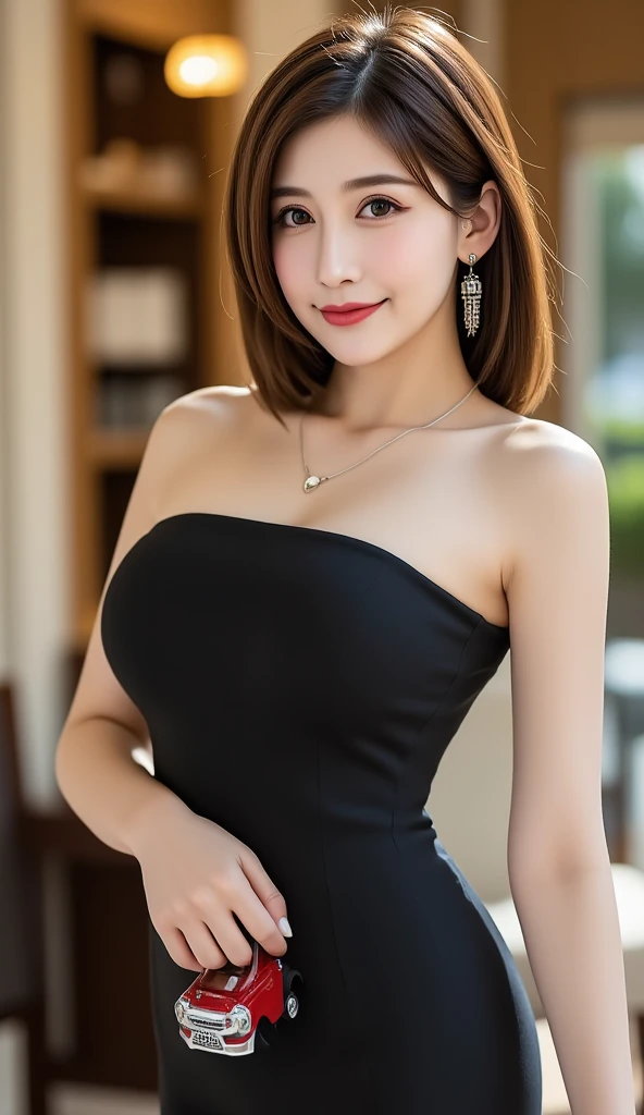 table top, highest quality, shape, Super detailed, finely, High resolution, 8k wallpaper, 完璧なダイナミックな構shape, beautiful and detailed eyes, Women&#39; fashion,very short hair,small breasts natural color lip, bold sexy pose,smile,Harajuku、20 year old girl、cute、sexy shot looking at camera