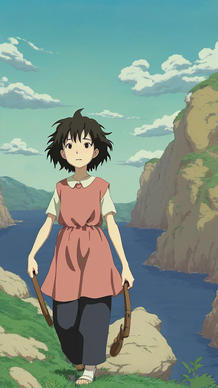 Convert this image to a studio Ghibli style