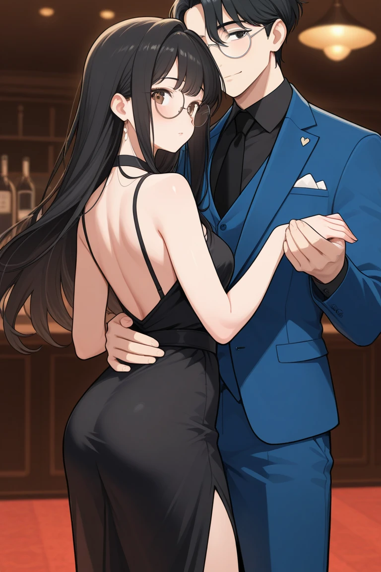 ((a colorful))、(top-quality、hight resolution、​masterpiece:1.2)。(princess:Curvaceous but slender、Muchimuchi Body、small tits、Stylish、accessorized、ornament detached、耳Nipple Ring、A bracelet、droopy eyebrows、double tooth、canine teeth、poneyTail、Fleshy lips、gorgeous dress、Cover your face with your hands、embarrassed from、Cuckold、Realistic, Use something sexy、fear expression、 ignore、blushed face、kiss face)、Detailed depiction of a very crowded dance ball、Detailed background inside a very crowded dance ball, (((A muscular aristocrat wearing a luxurious tuxedo、Prince hugging the princess from behind、mustache)))、Original Character、