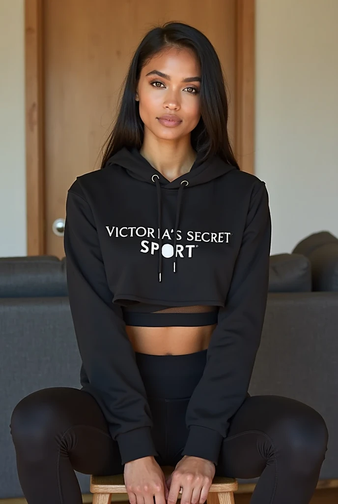 Alisha Lehmann skinny sexy model,She is wearing big oversized baggy black hoodie big sweatshirt covering her breasts and stomach and big high waist oversized big baggy black sweatpants she has small sexy breasts,skinny sexy thighs black hair with bangs,big hooves earrings hands in pockets ankle boots heels full body view, black hair skinny girl oversized big hoodie, oversized big sweatpants looking into the camera big oversized pants big sweatshirt wearing boxing gloves no tattoos in a beige aesthetic apartment with luxury coach, flower vase decor white stylish floor tiles, white walls, sitting, looking at the camera, both hands in pockets, fluffy pillows putting both hands in pockets black hair hoodie covering both hands black hair necklace chain skinny model small sexy breast, hands in pockets hoodie covering fingers of both hands sexy skinny model,small sexy ,sexy skinny thighs all fingers covered in pockets