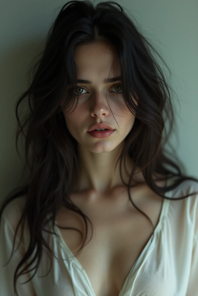 A beautiful women ,sit no bad and crying.