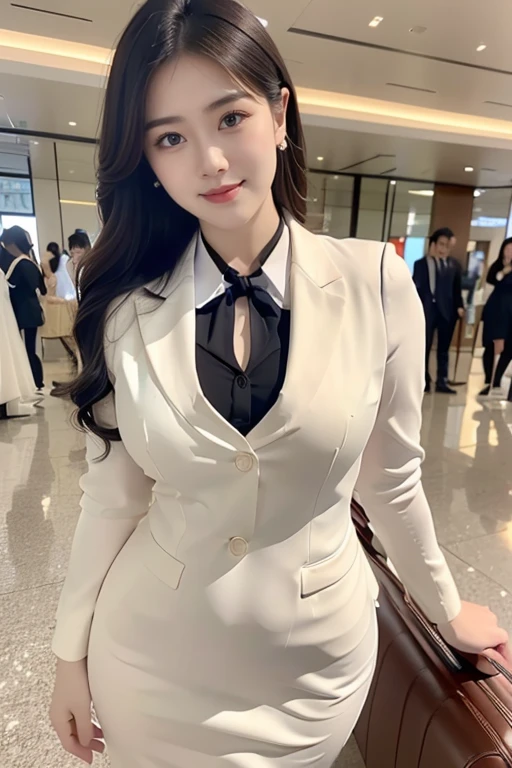 a 30 year old face of the most beautiful actress in the world, the perfect body proportions of a female, tight blazer is worn with formal shirt on female upper body, short skirt is worn with panties on female lower body, female crotch between opened legs under short skirt, sitting on chair of the city, nsfw, best quality, highly detailed, masterpiece, ultra high res, photo realistic, 8k