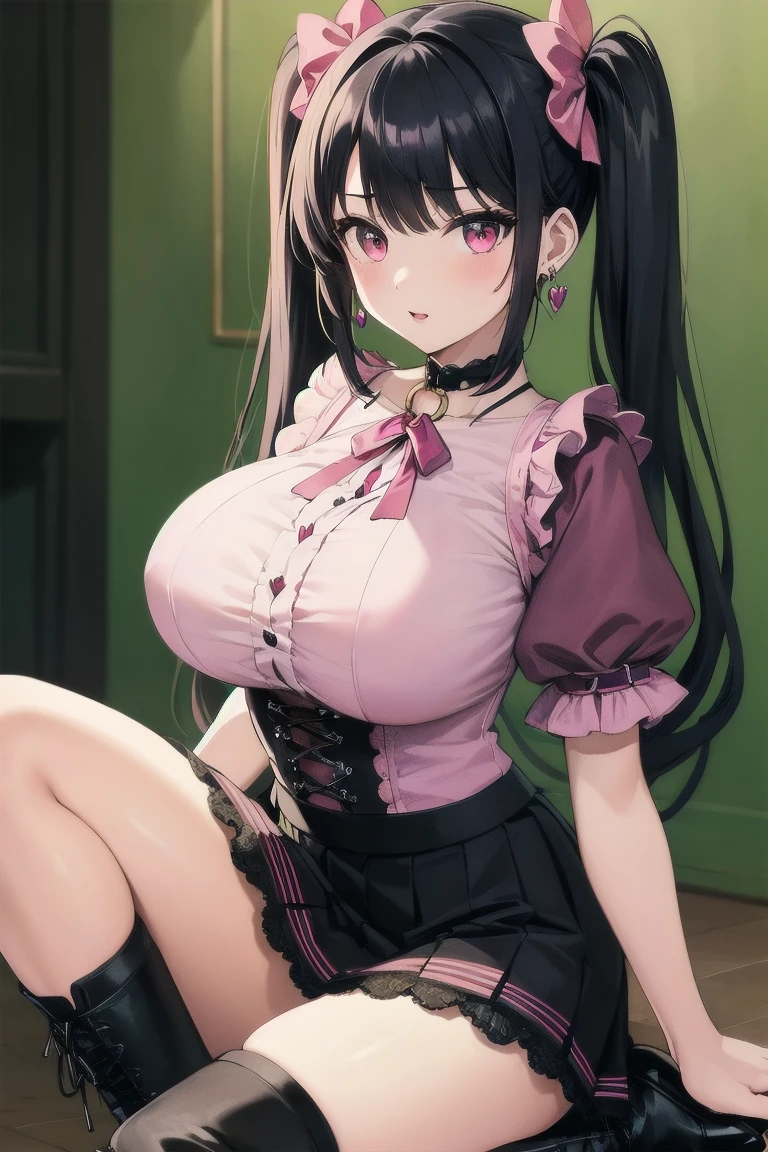 anime - style image of a woman with horns sitting on a chair, an anime drawing by Shitao, pixiv, fantasy art, seductive anime girl, from girls frontline, demon anime girl, beautiful anime girl squatting, fine details. girls frontline, succubus in tight short dress, anime girl wearing a black dress, thicc,