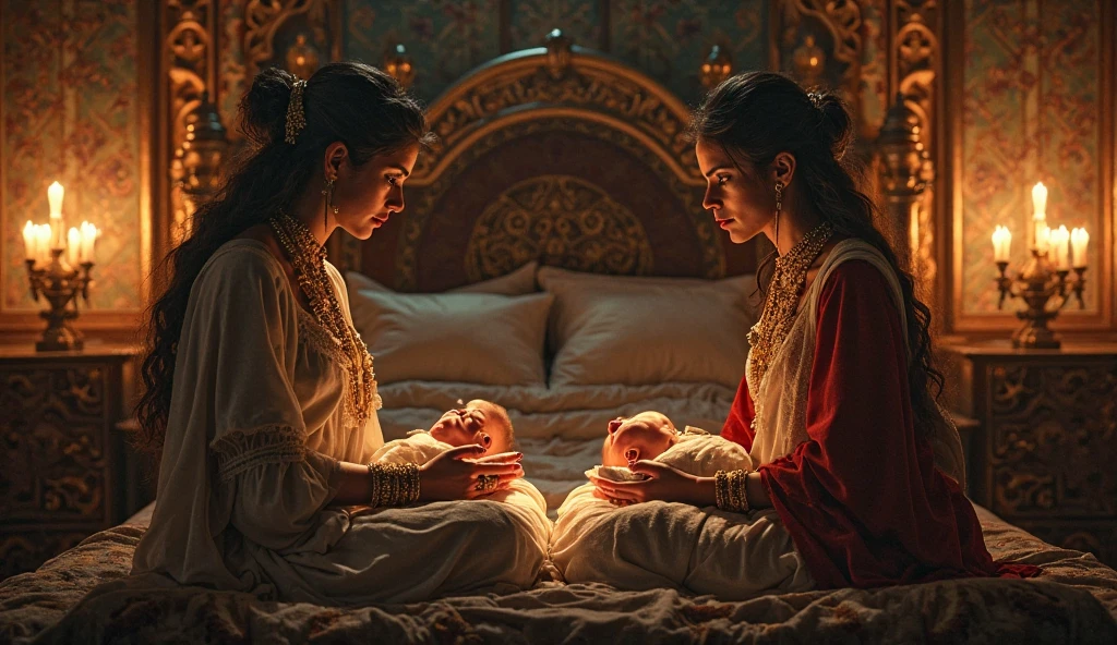 Devaki gave birth to Shri Krishna in prison on a dark night