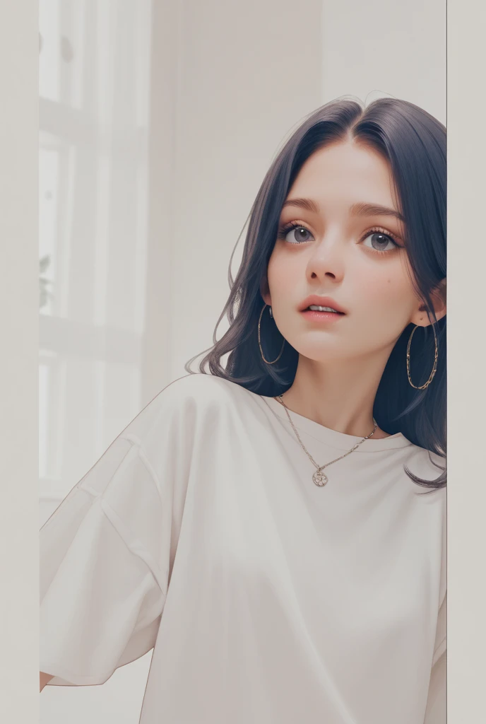 a close-up of a woman with a broken arm and a blue blouse, 18 anos de idade, qualidade muito baixa, Anna Nikonova aka Newmilky, 1 6 anos, very qualidade muito baixa, menina de 19 anos, dilraba dilmurat, Kailee Mandel, 2 modelo feminino de 4 anos, imagem vazada, boa jovem