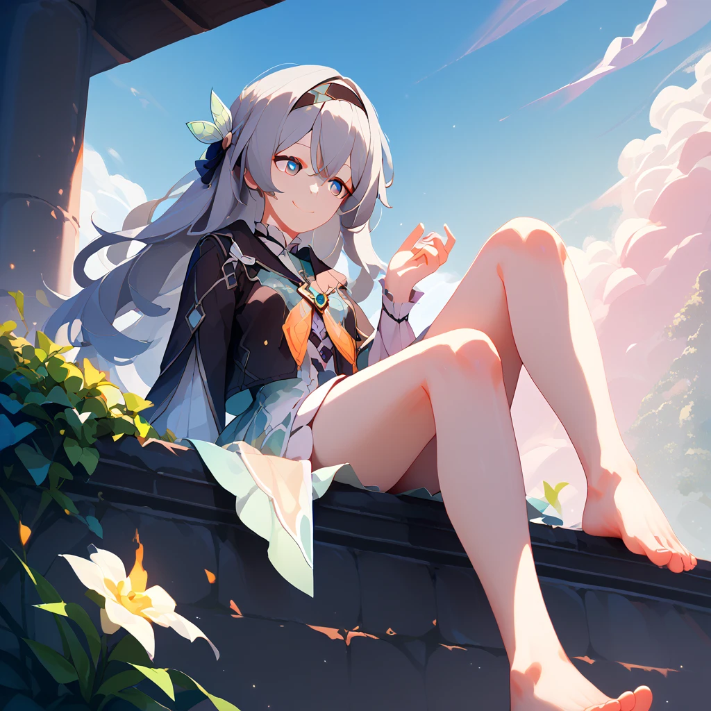 (best quality,4k,8k,highres,masterpiece:1.2),ultra-detailed,realistic,portraits,garden,2girls,one girl playing with the other's hair,cute,barefoot,pastel,soft lighting,peaceful atmosphere,vibrant colors,blissful expressions,sunshine filtering through the trees,gentle breeze,magical feeling,colorful flowers,birds chirping,grass tickling their feet,friends enjoying a beautiful day together.